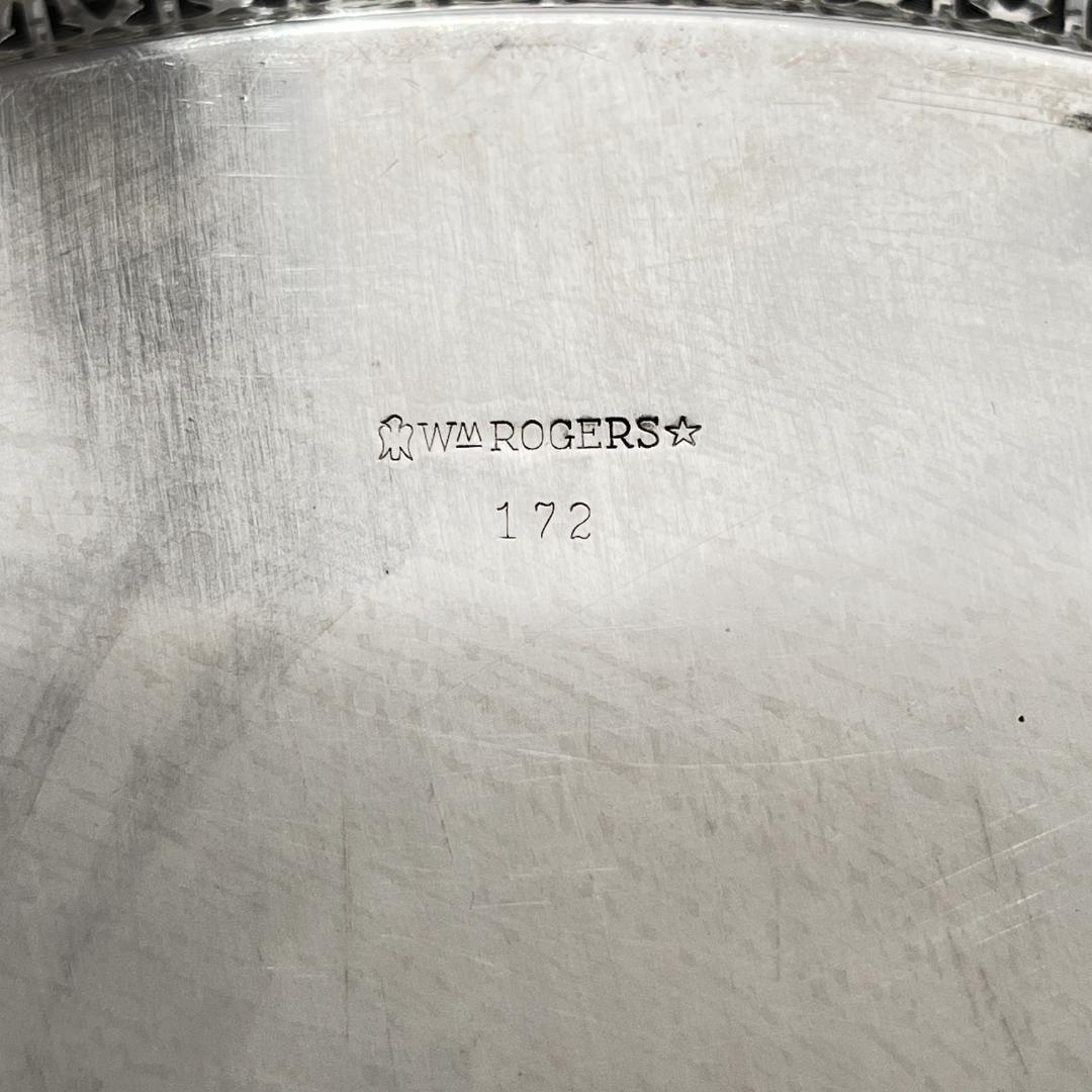【WM ROGERS】透かしのカフェトレー / ギャラリートレー 38cm