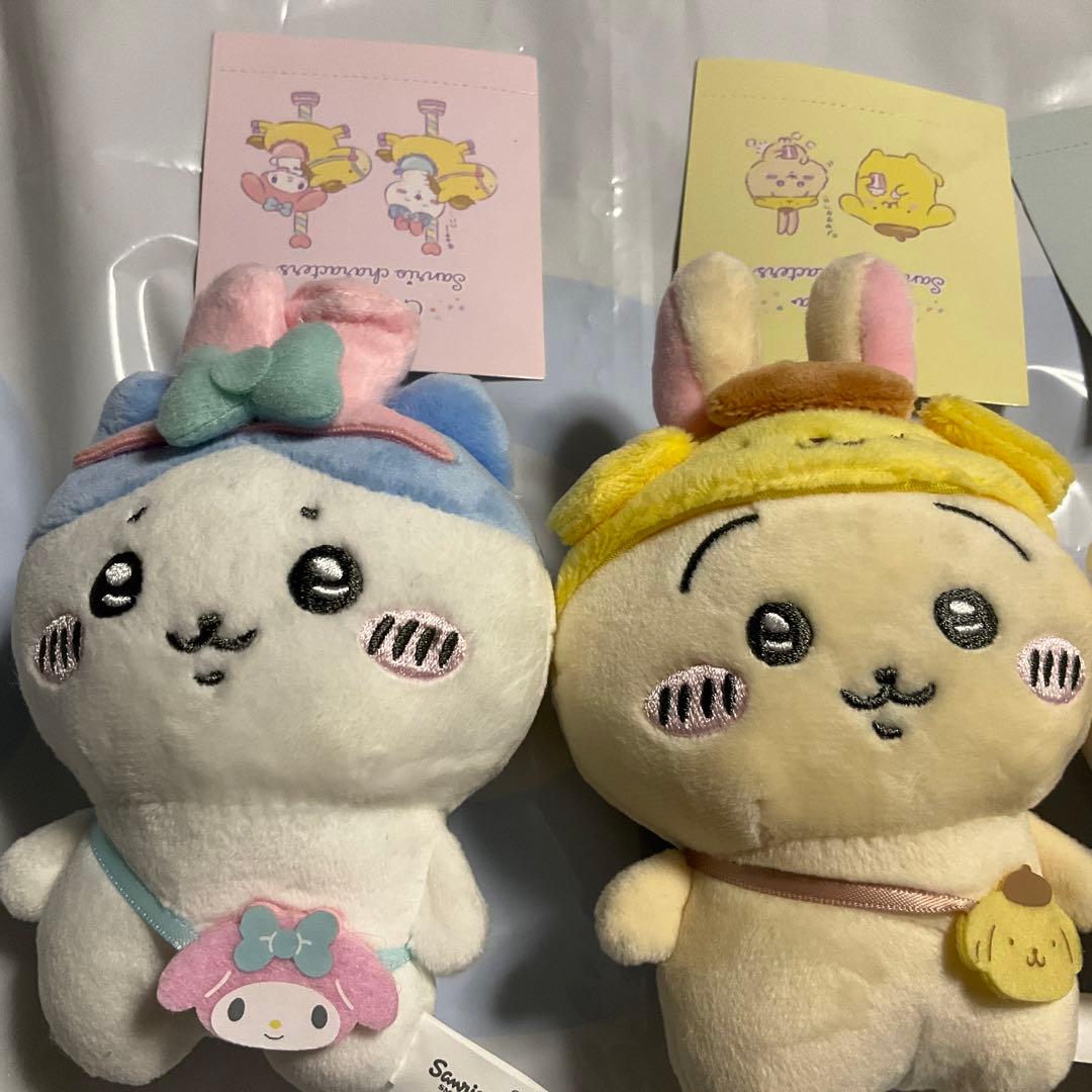 ちいかわ　サンリオコラボ　マスコットホルダー　サンリオ2022 3点　うさぎ