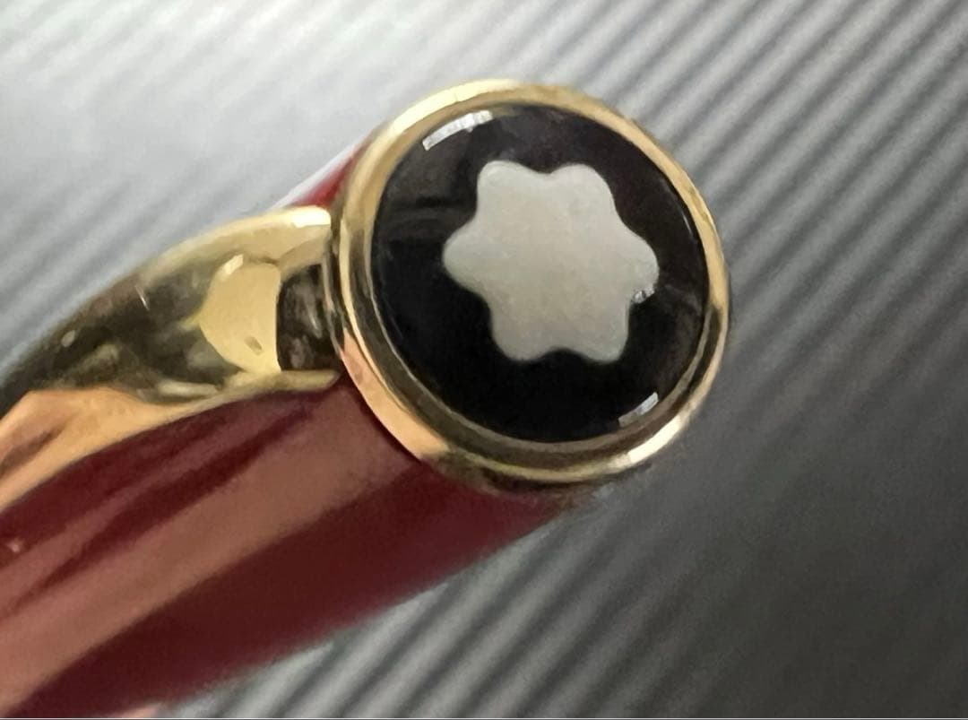 美品 モンブラン ジェネレーション 万年筆 レッド EF 極細字