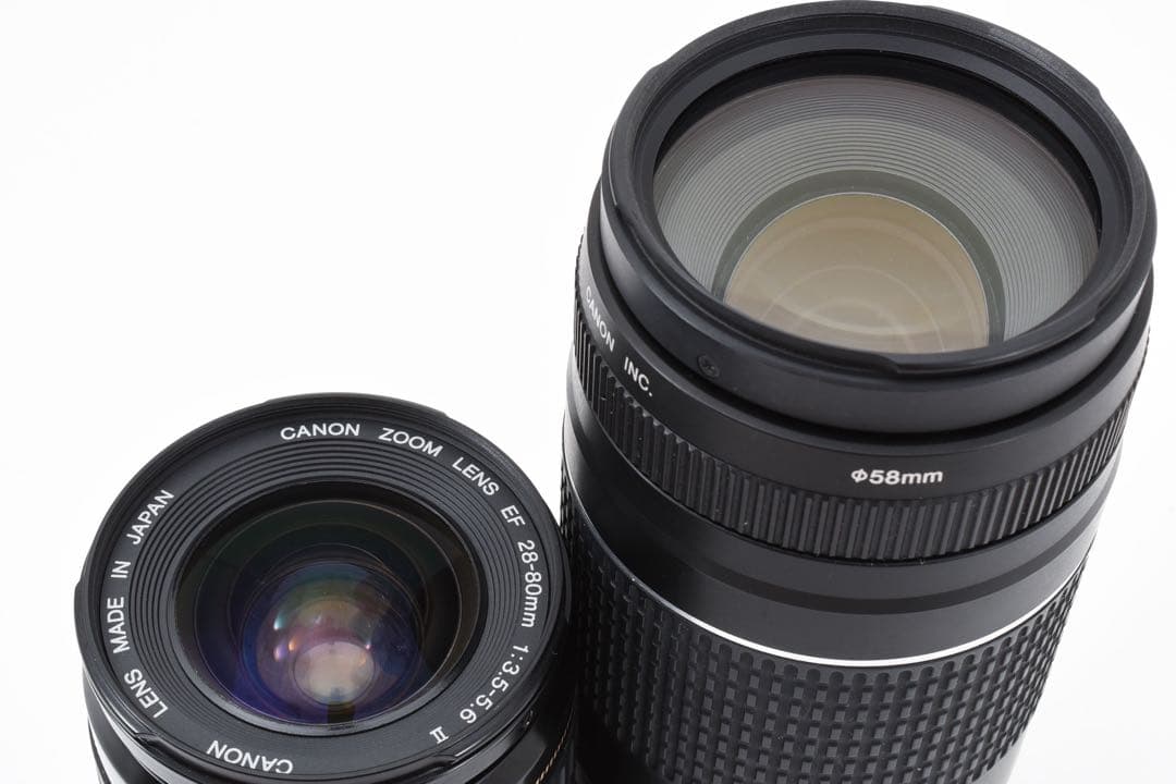 保証付き/Canon EOS Kiss X7i標準&望遠ダブルレンズセット