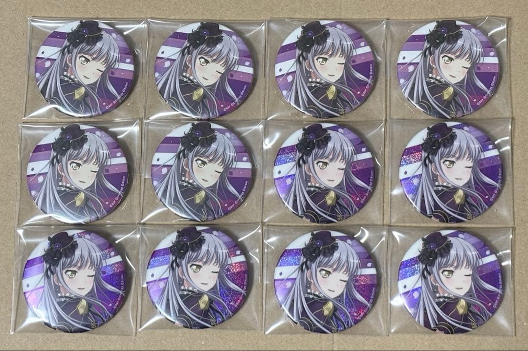 バンドリ Roselia 9th 缶バッジ 湊友希那 ノーマル ホロ 12点