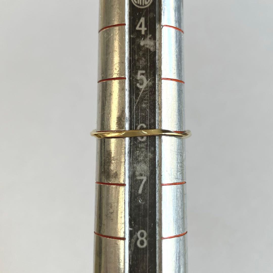 K18 18金　6号　リング　48