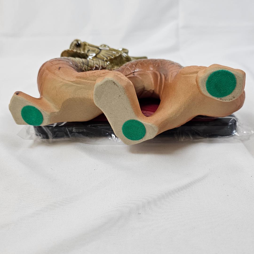 【昭和レトロ】信楽焼　魔除け　龍　置き物　伝統工芸　瀬戸物　縁起物　開運