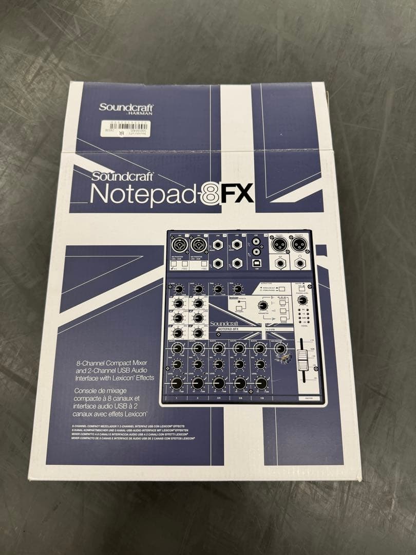 コンパクトアナログミキサー\"Soundcraft Notepad-8FX\"
