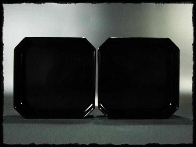 北村 葵春 真塗 縁高 黒真塗 菓子器 五段重箱 懐石 茶道具 共箱 f242