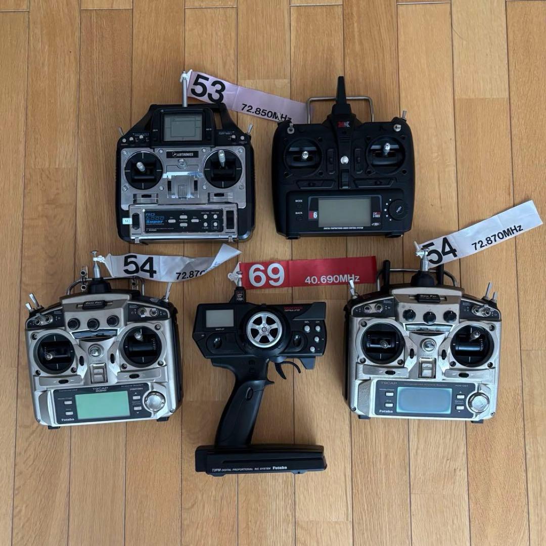 ラジコンプロポ 5台 まとめ売り サンワ フタバ XK 動作未確認 ジャンク