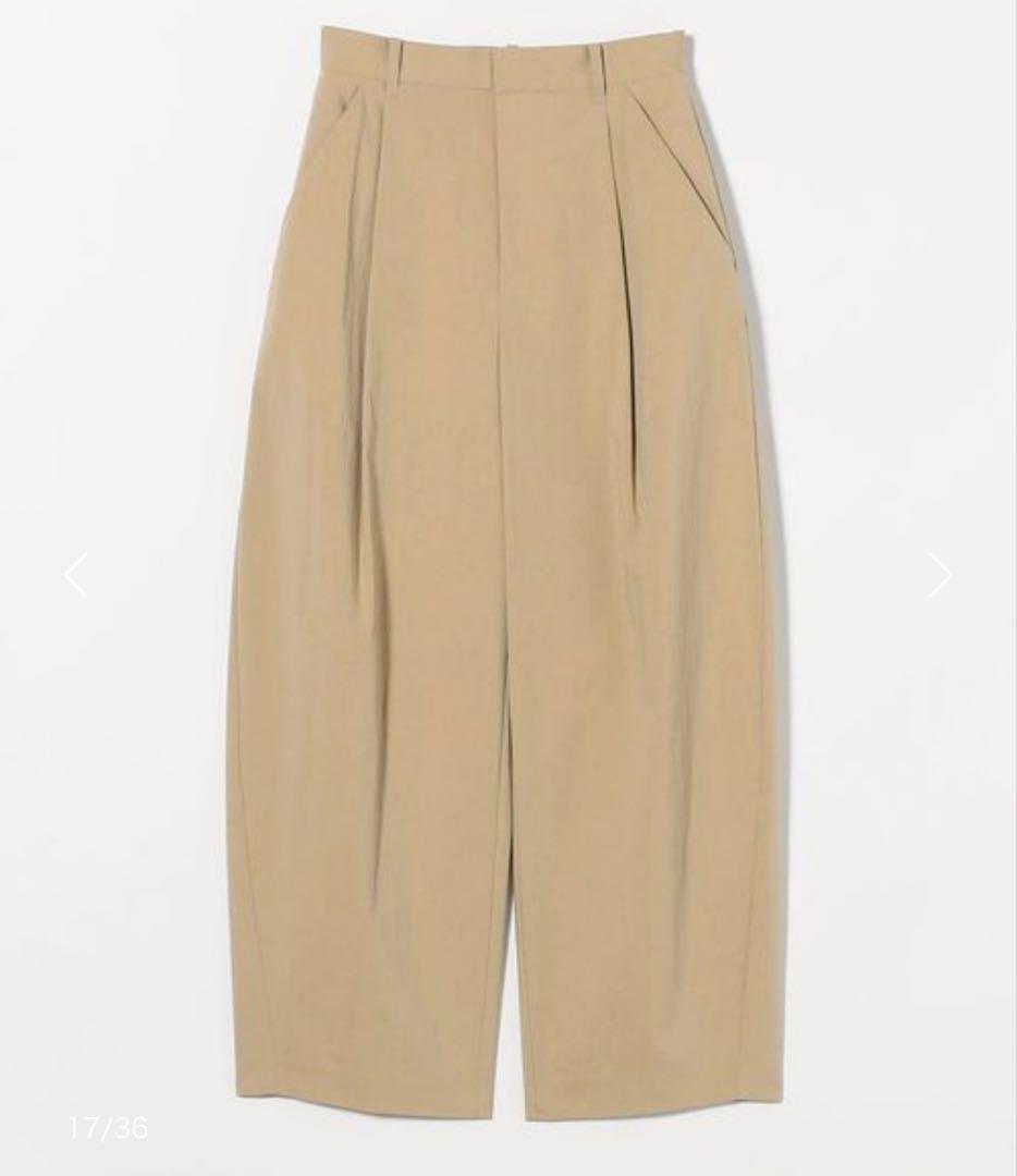 25SS今季新品　接触冷感 BEAUTY&YOUTH タック カーブパンツ