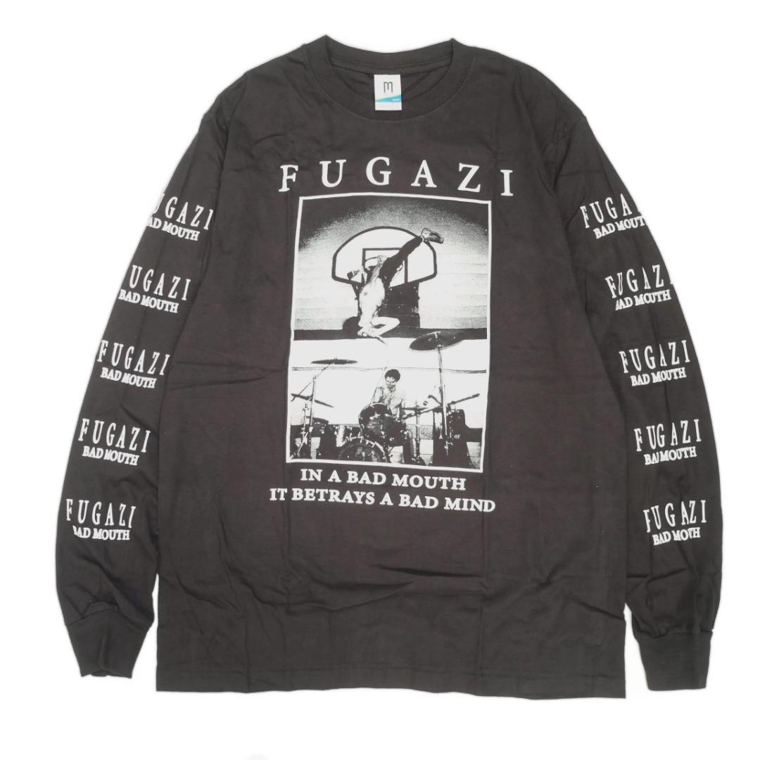 Fugazi Lサイズ フガジ ロンT BAD MOUTH 長袖Tシャツ 黒