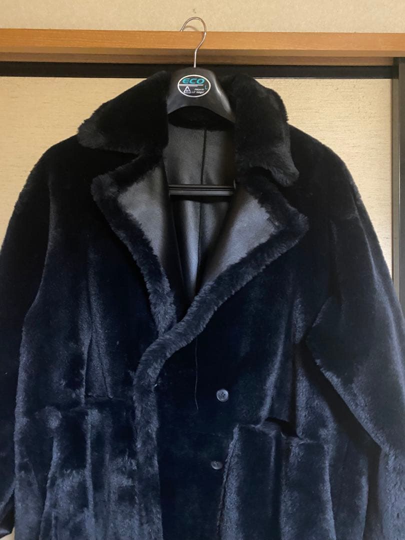 ブラック ファーロングコート