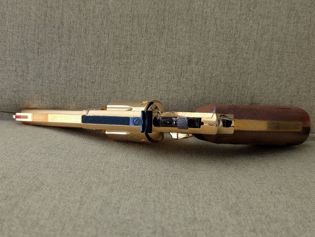 モデルガン コクサイ S&W コンバットマグナム M19 4インチ 24Kメッキ