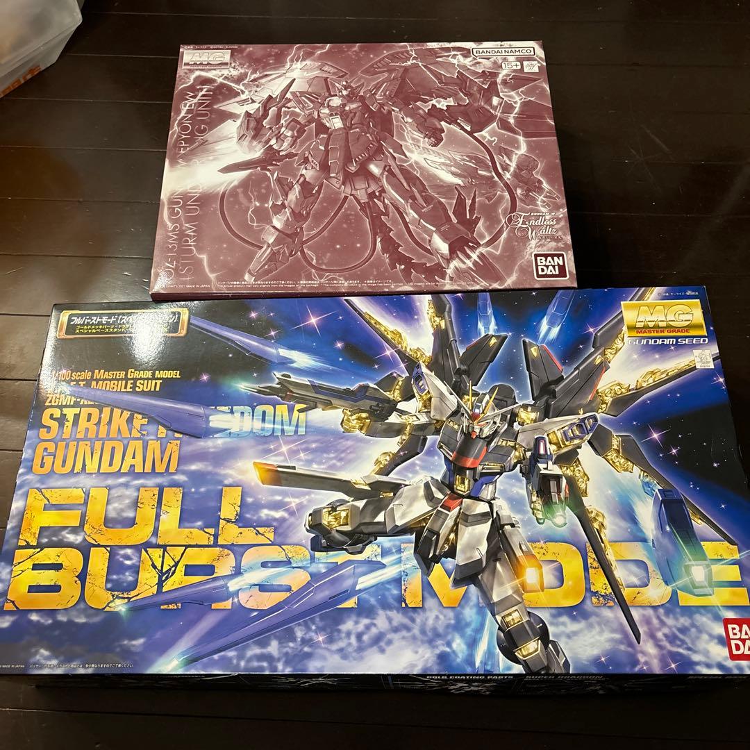 MG1/100ストライクフリーダムガンダム　フルバーストモード2点セット