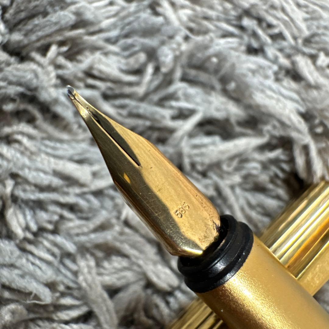 MONT BLANC モンブラン 万年筆 585 ゴールドカラー GERMANY