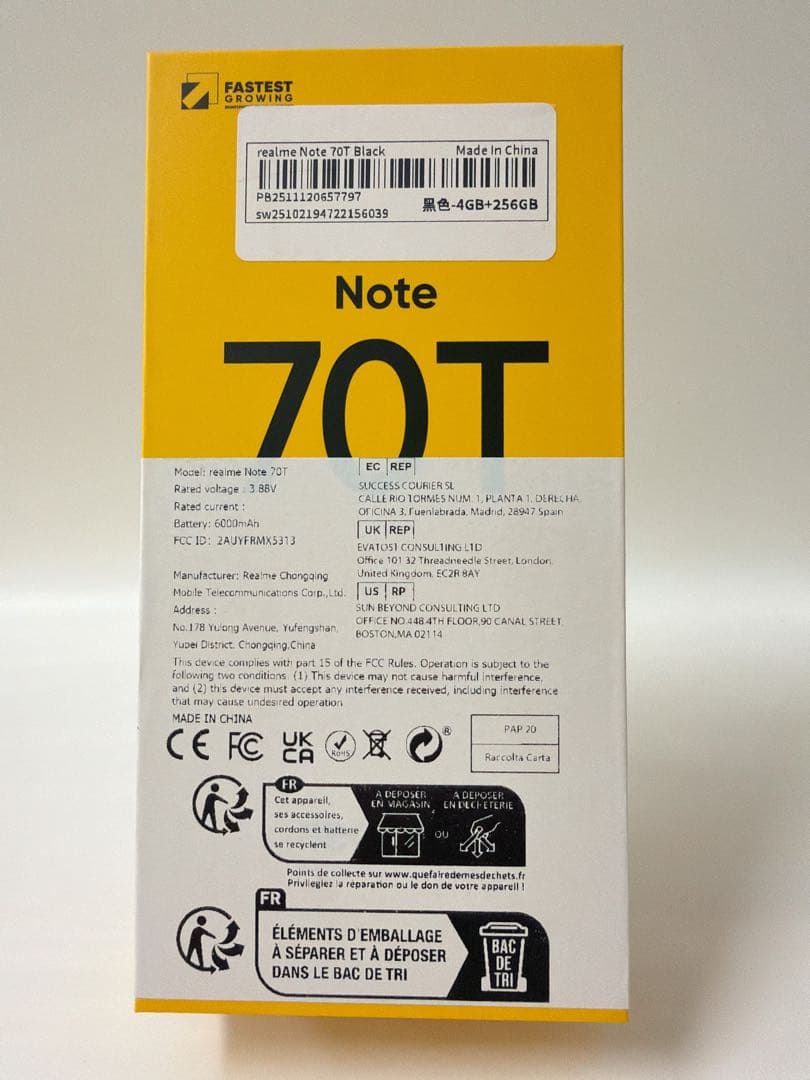 【新品同様】Realme Note 70T Ram 4GB SSD 256GB