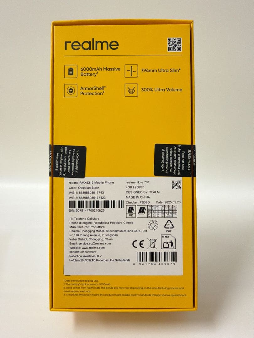 【新品同様】Realme Note 70T Ram 4GB SSD 256GB