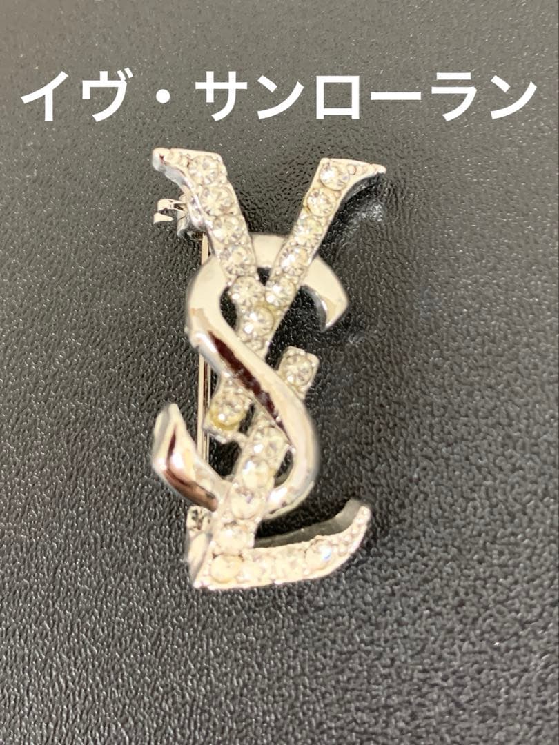 YSL イブサンローラン ブローチ シルバー