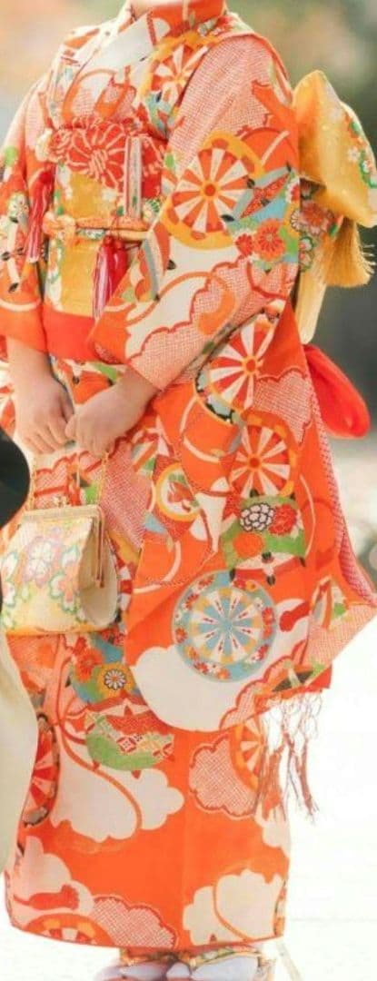 七五三　着物　7歳 七歳　アンティーク　古典　女の子