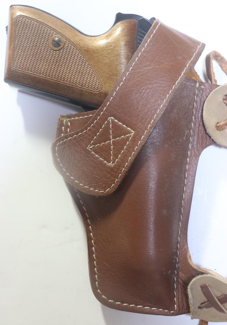 自動拳銃用（ワルサーＰＰＫ・モーゼルHSC等)アップサイドショルダーホルスター