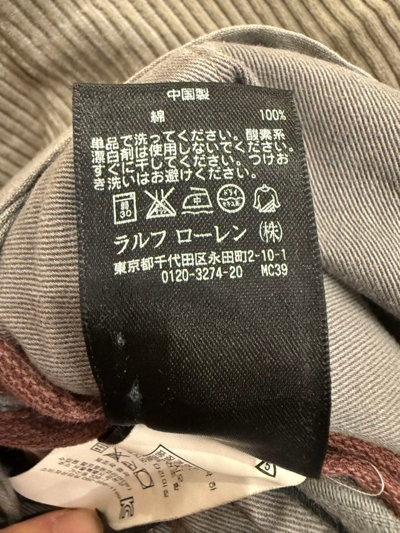 RRL グレー コーデュロイ ワークパンツ サイズ31