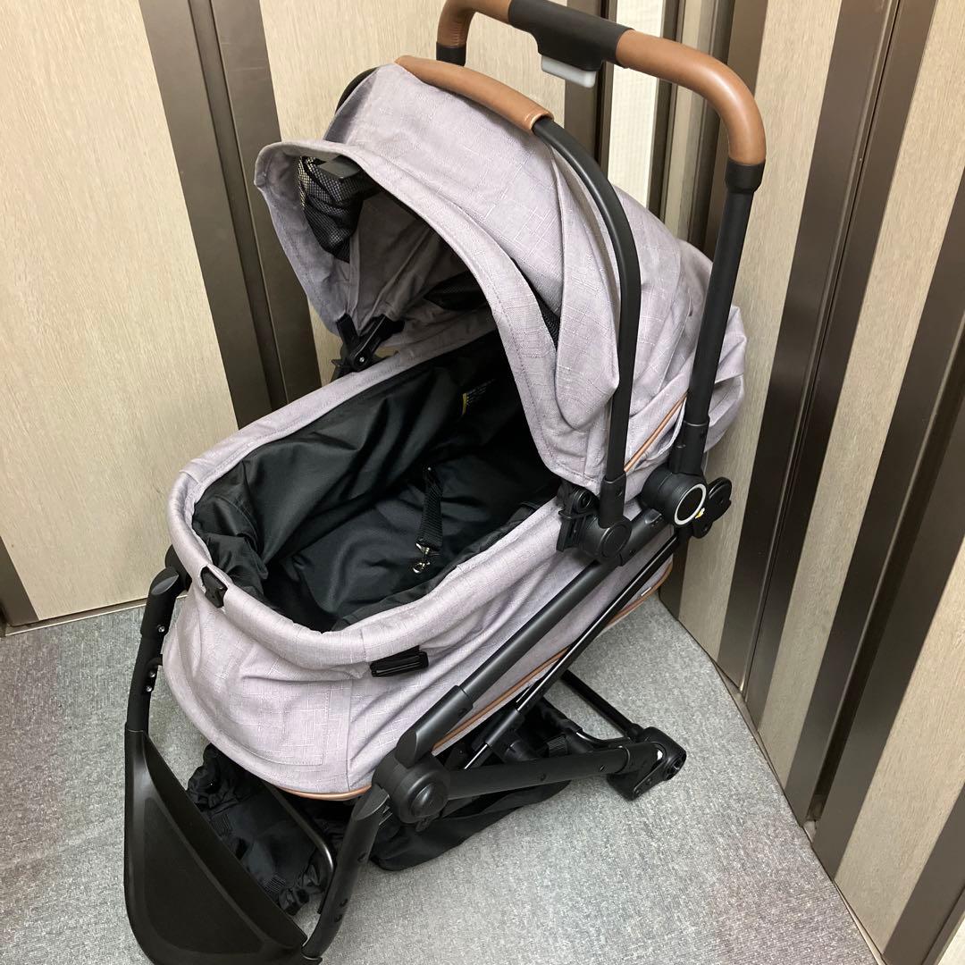 【美品】コンビ コムペット ルルテイル キャリー グレー　カート