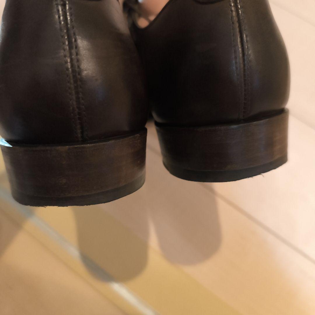 オリエンタルシューズ ブラウン レザー キャップトゥ ドレスシューズ