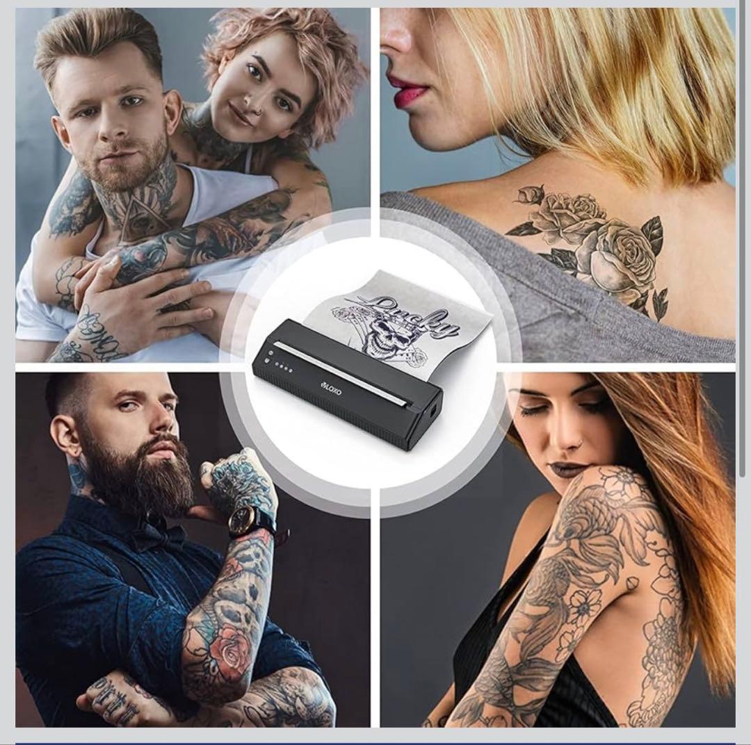 VLOXOタトゥー下絵転写用持ち運びポータブル コピーマシンサーマルコピーマシン