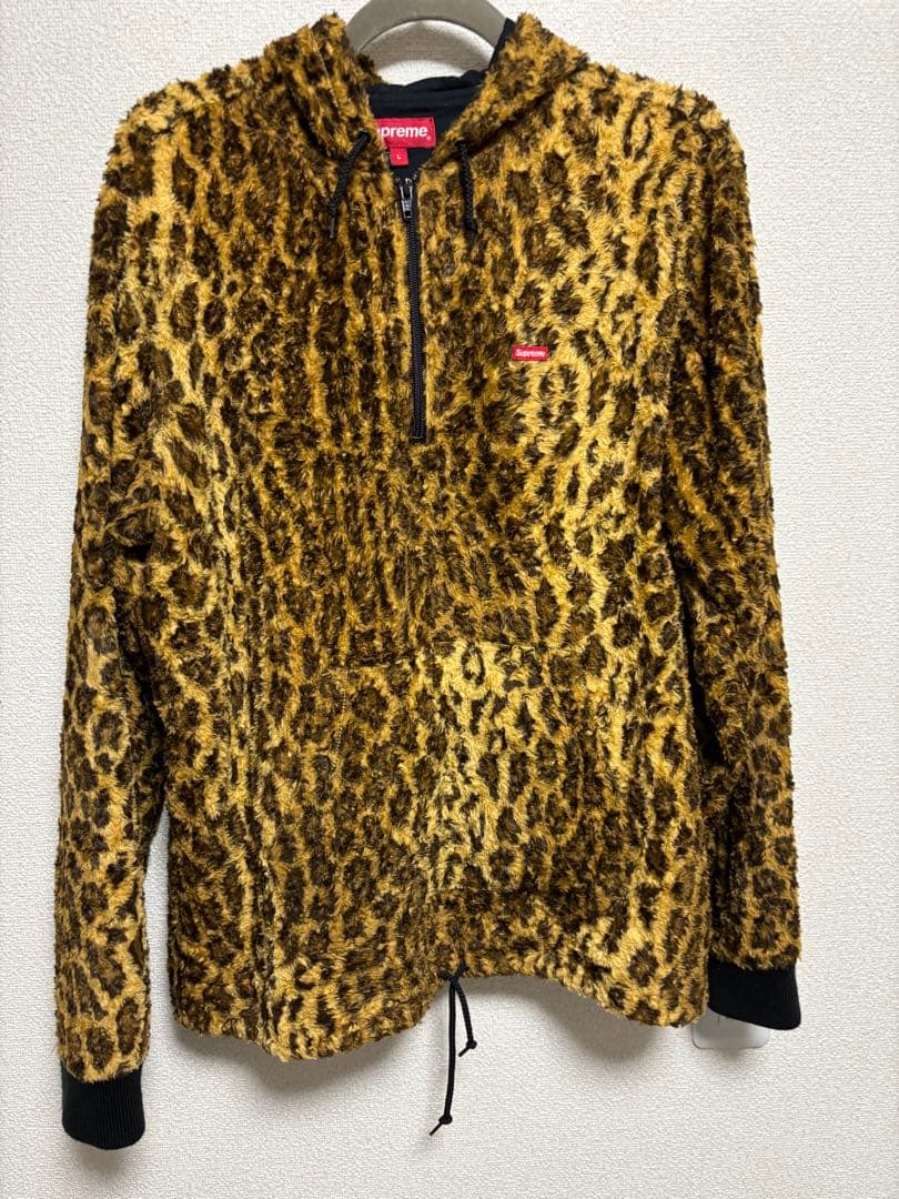 supremeレオパード パーカー ヒョウ柄