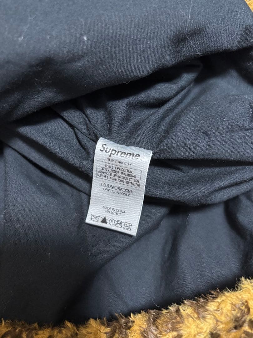 supremeレオパード パーカー ヒョウ柄