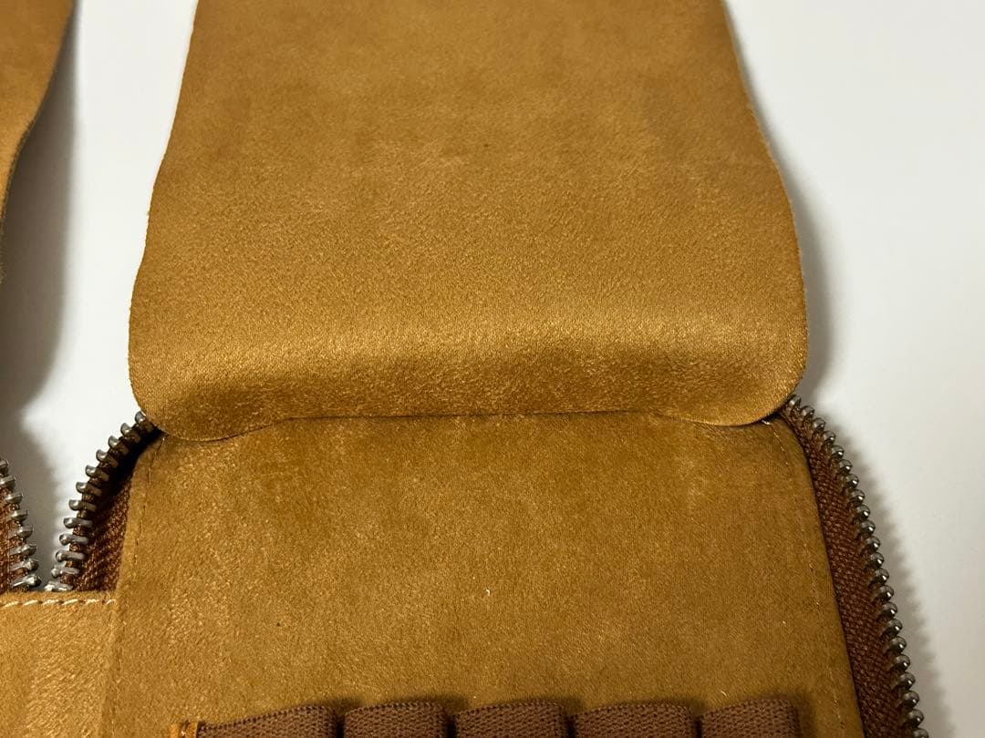 ガレンレザー　10本差しペンケース　クレイジーホースブラウン