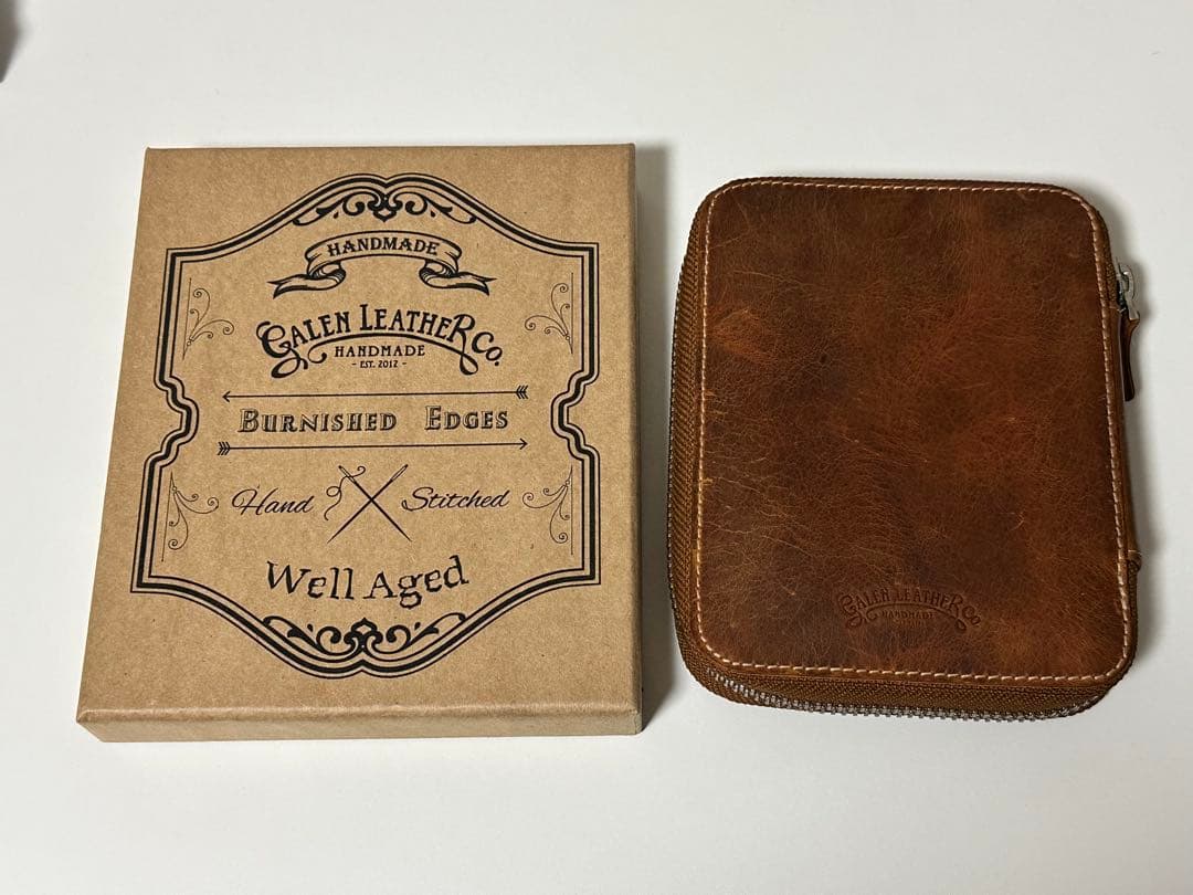 ガレンレザー　10本差しペンケース　クレイジーホースブラウン