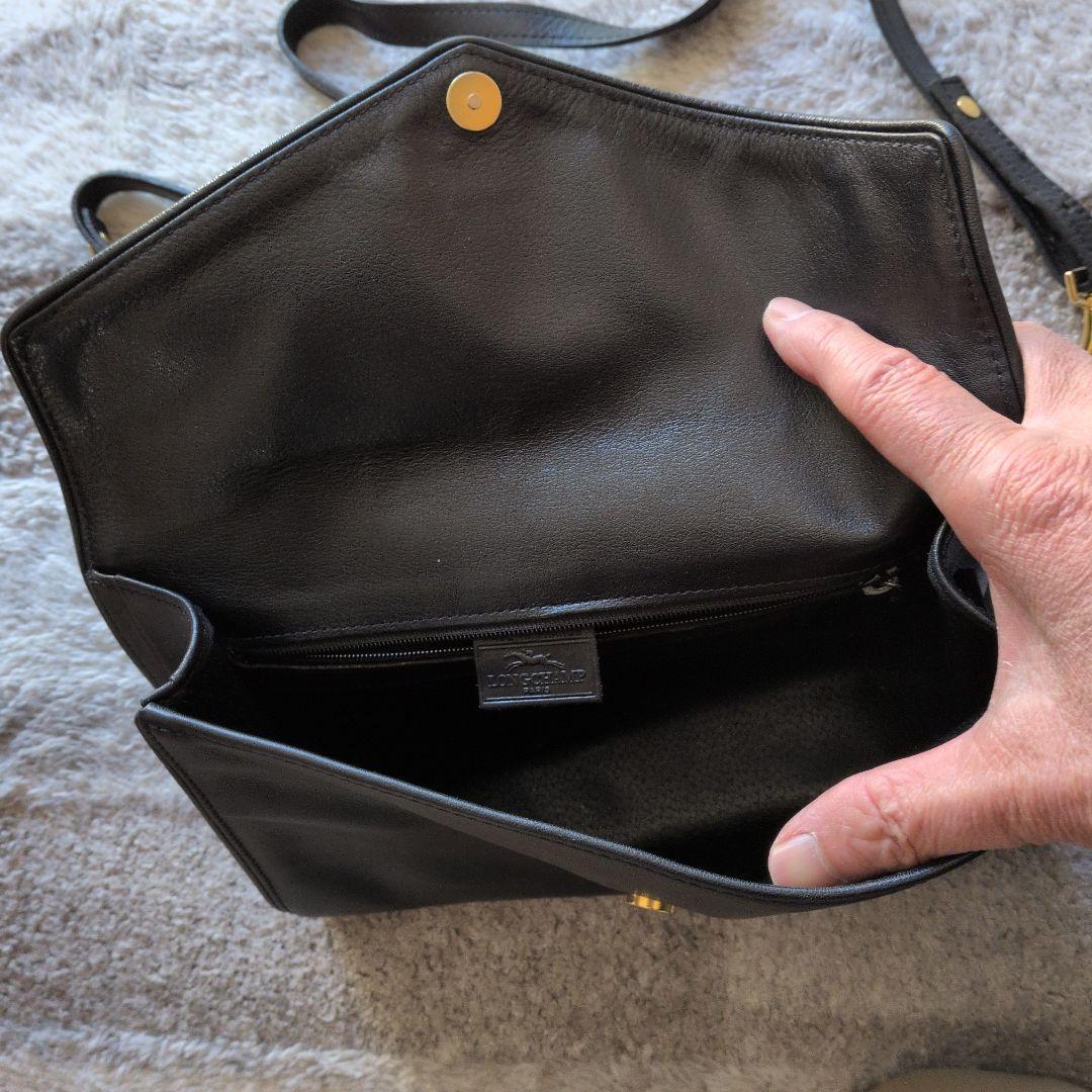 LONGCHAMP 黒 ショルダーバッグ
