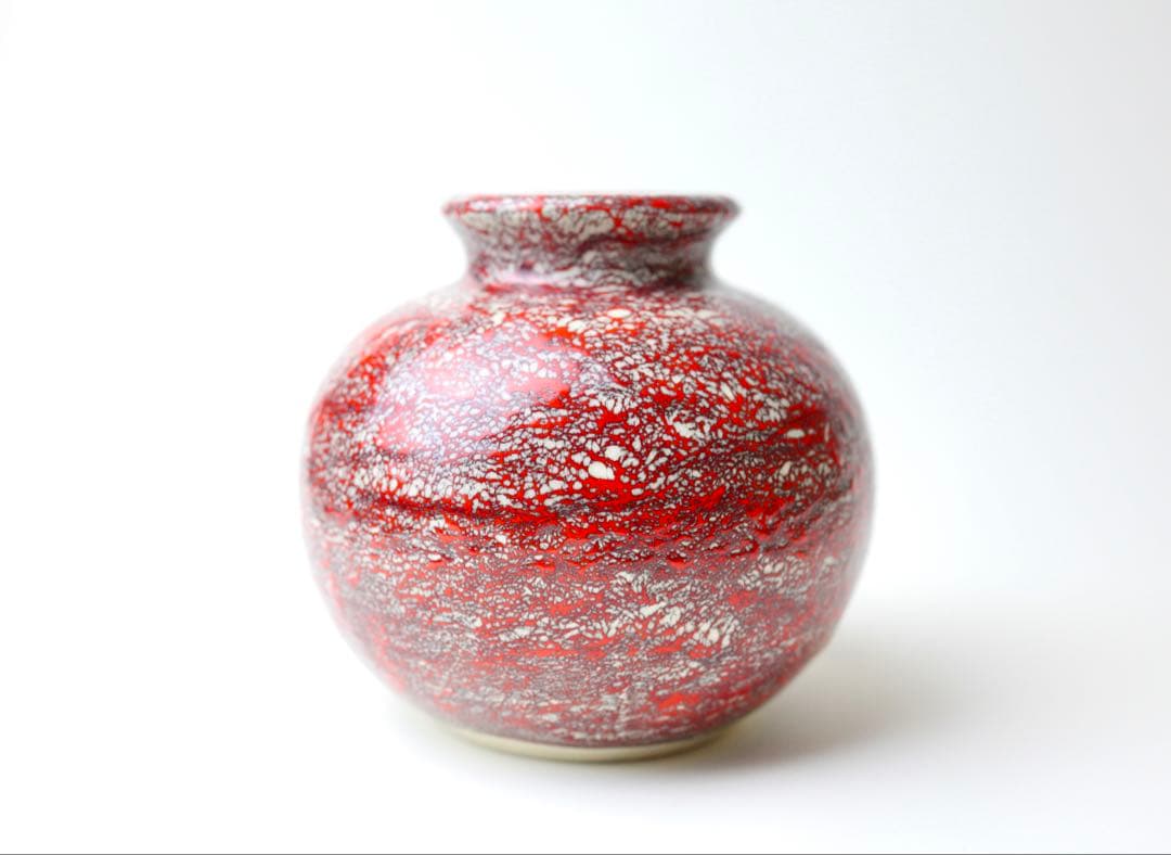 箕面焼　壺　花瓶