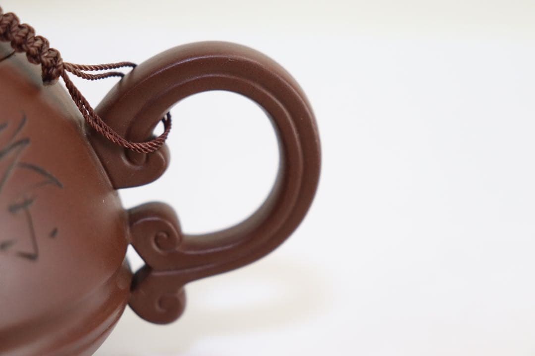 中国　宜興紫砂急須　悠然自得　中国錦徳0105