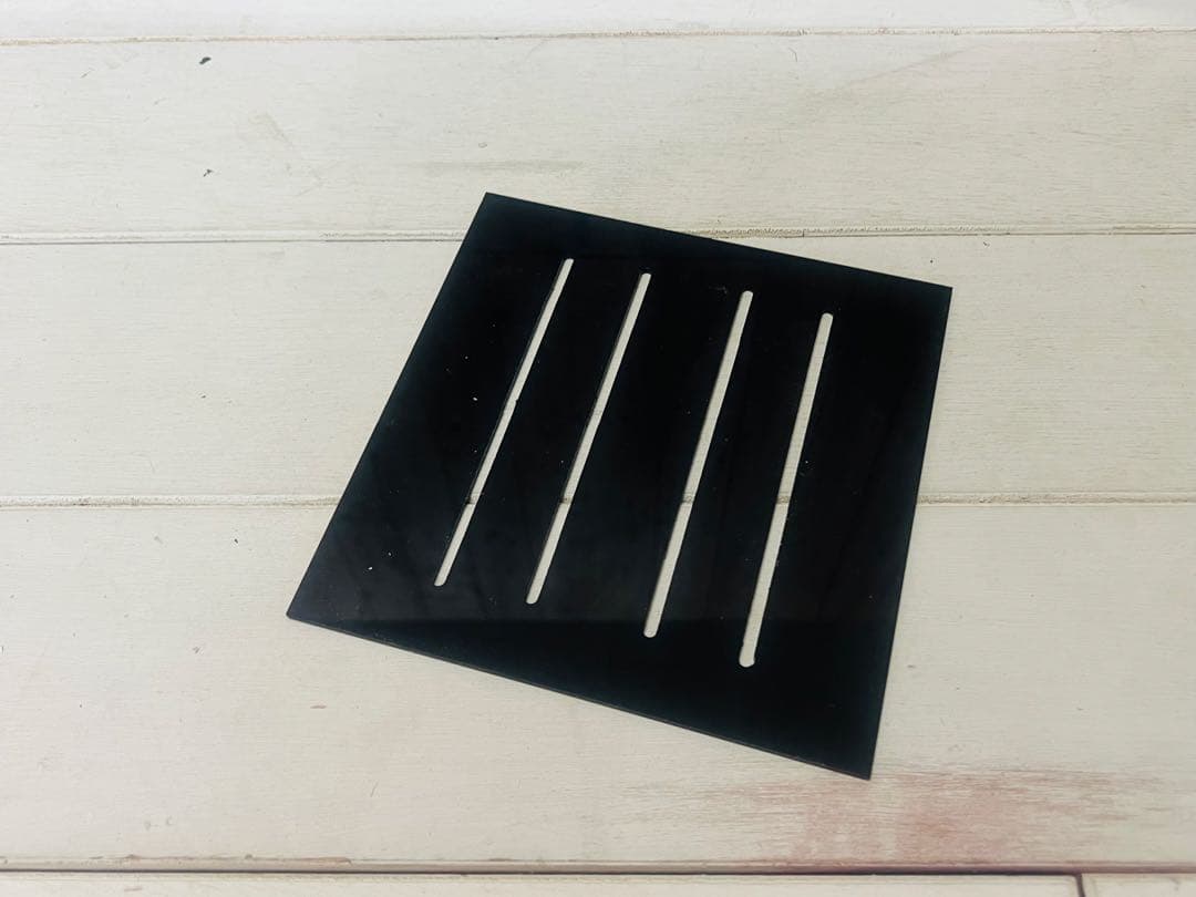 特注600×200×200 5室水槽 特注仕切り板 ブラックシリコン 未使用品