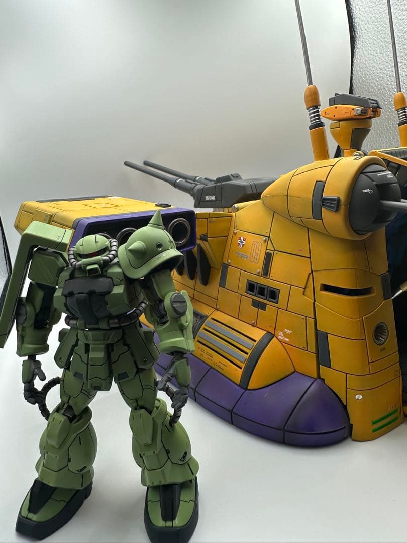 巨大ガンプラ完成品　改修塗装一点物　ギャロップ　グフ　ガレージキット　フィギュア