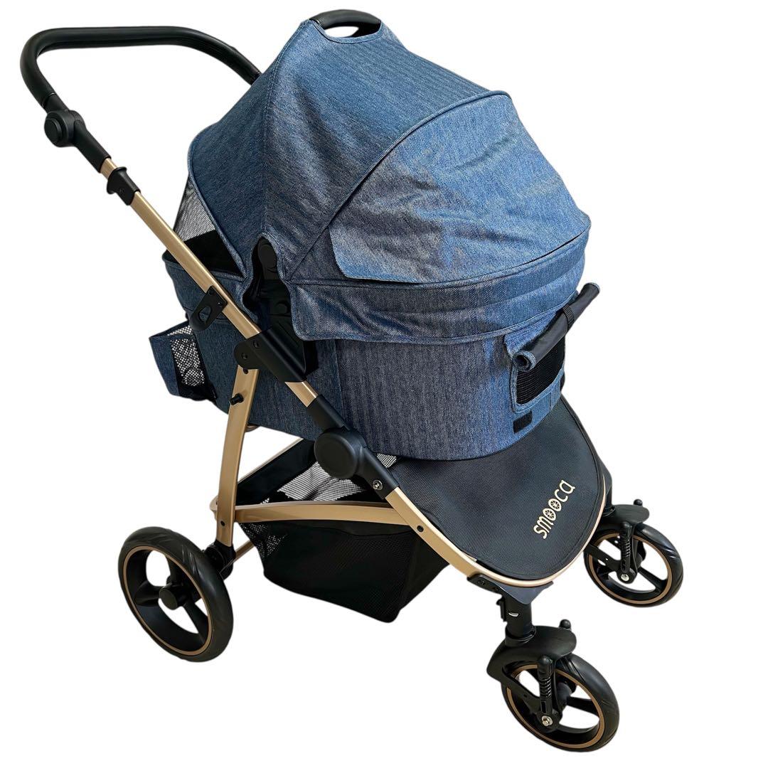 ペットパラダイス smooca プレミアム ペットカート デニム調