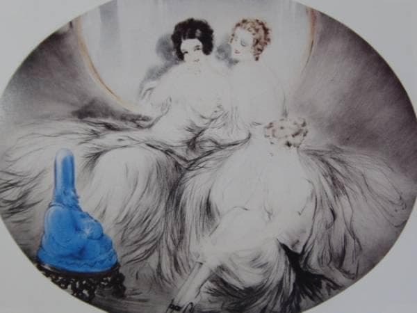 ルイ・イカール限定版・アールデコ/青いブッダ、希少な額装用画集より