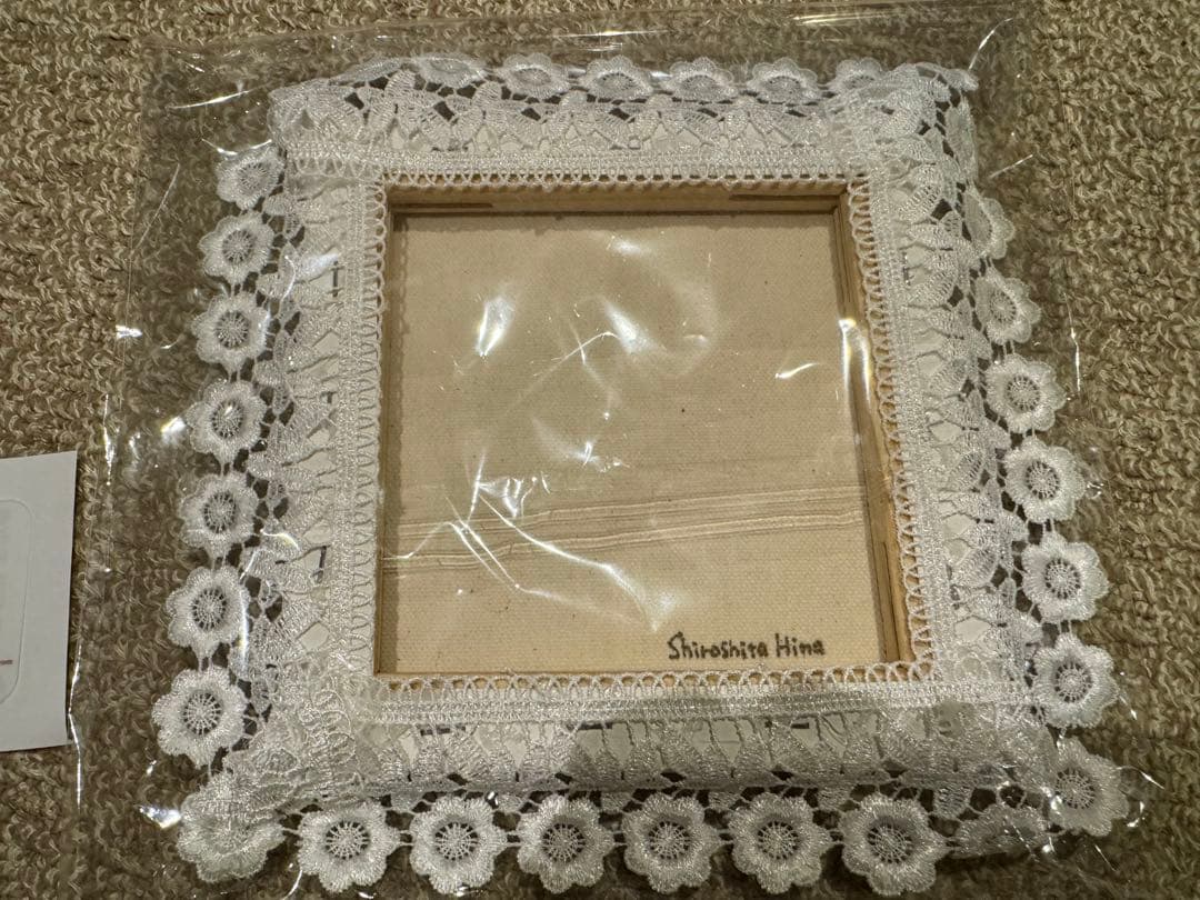 白下ひな　直筆　イラスト　油絵　美少女　キャンバス