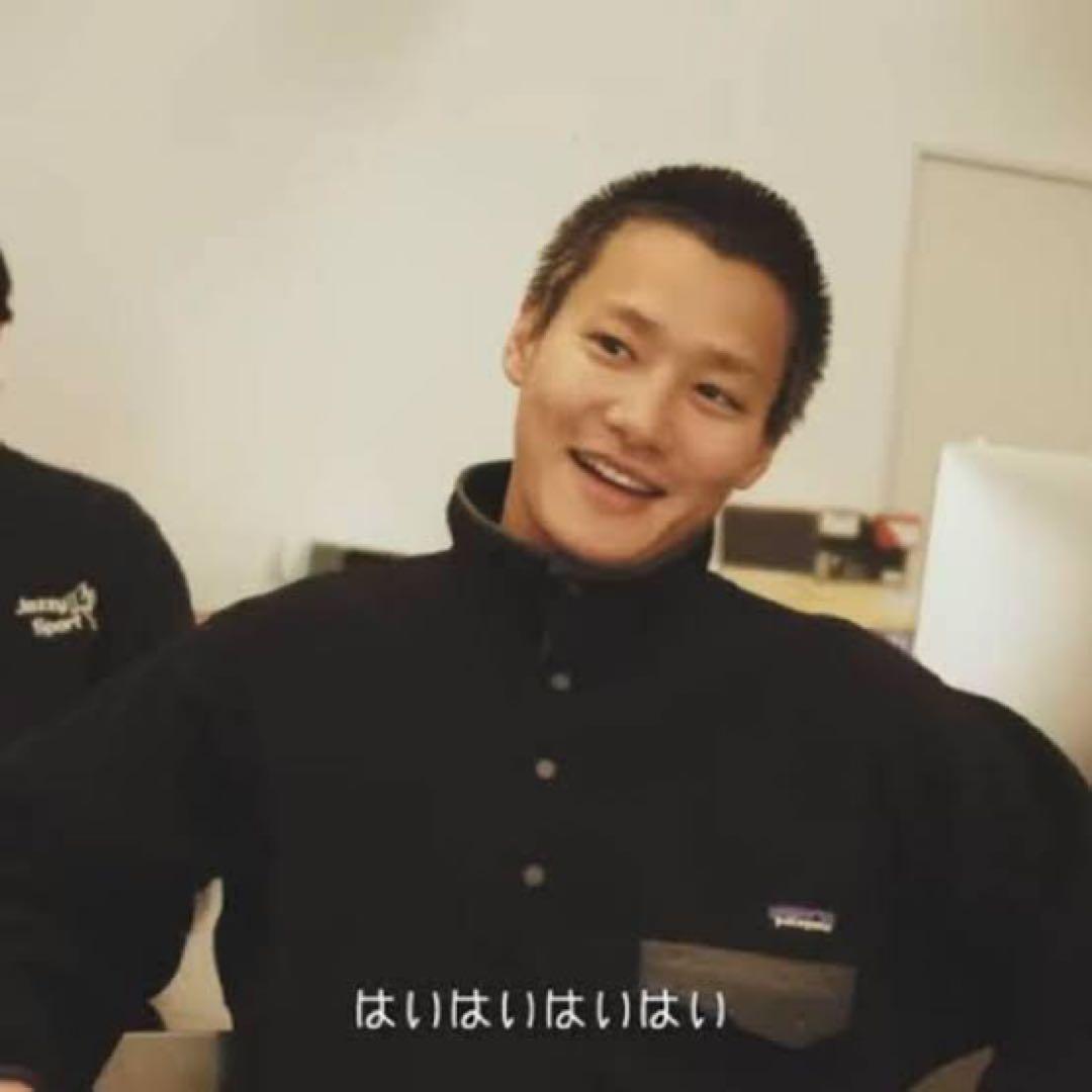 XL 美品 野村周平 黒 Patagonia シンチラ パタゴニア スナップT