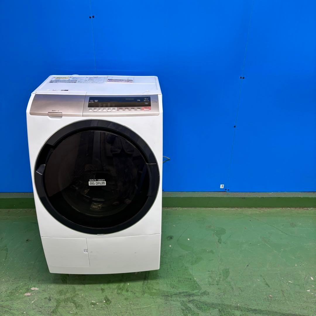 548 日立ビッグドラム洗濯機　乾燥付 11/6kg 右開き 小型 一人暮らし