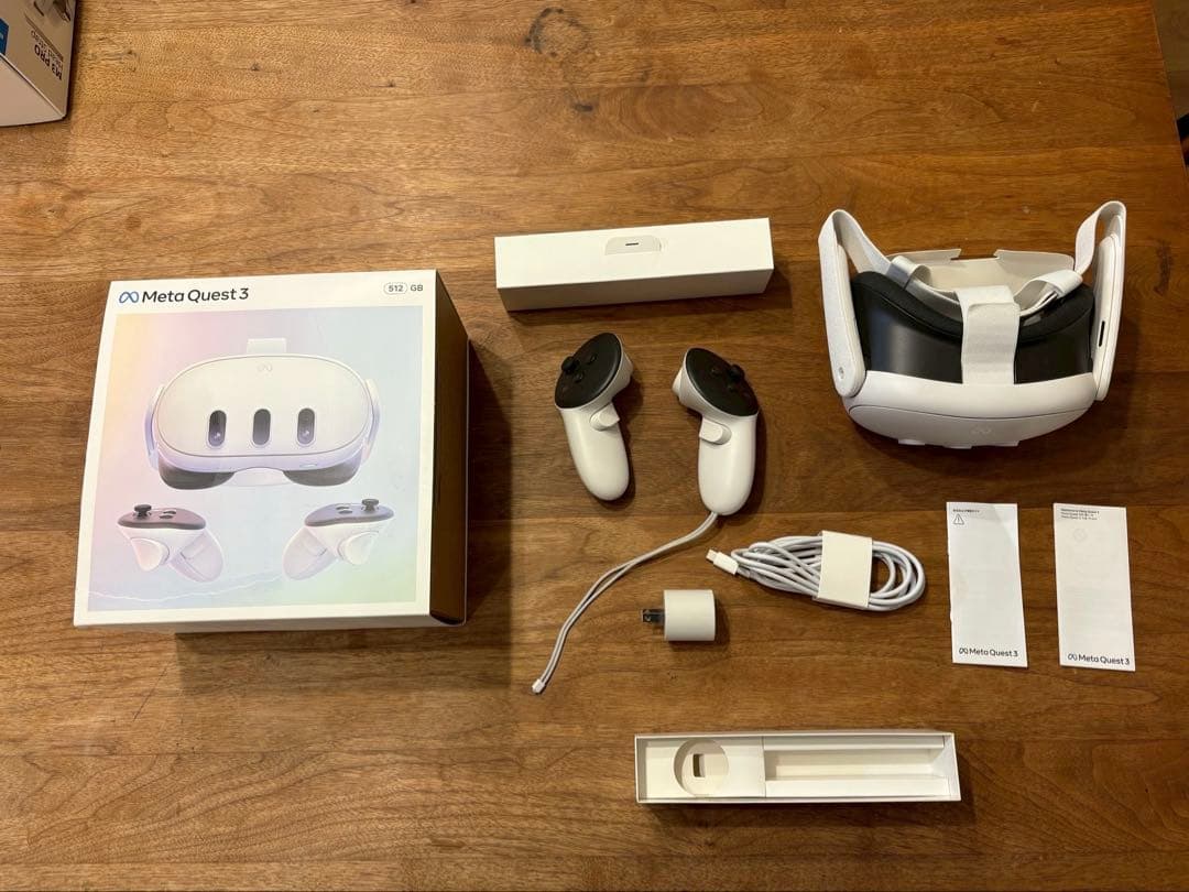  Quest 3 512GB VRヘッドセット＋各種アクセサリー
