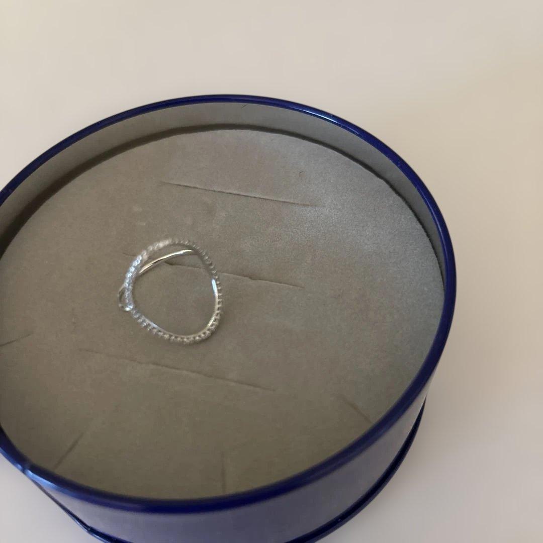 ⭐︎Lilas リラ　K10 WG オーバルラインダイヤリング⭐︎