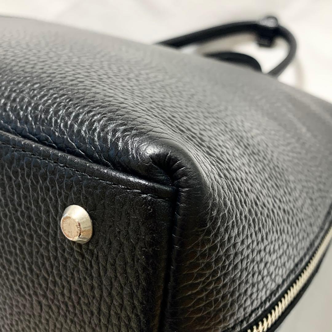 【近年モデル　A4収納可能】ユナイテッドアローズ　レザーラウンドブリーフケース