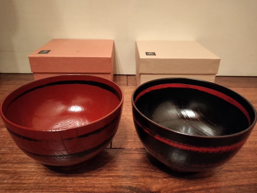 【日本三大漆器】山中漆器　欅　汁椀セット