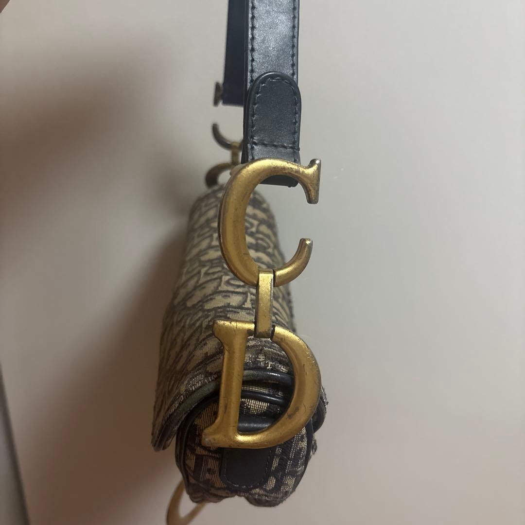 Dior サドルバッグ ベージュ/ブラック