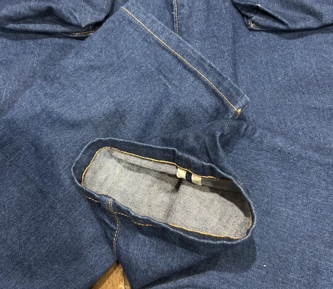 ＊ネイタルデザイン G55 フラップポケット サルエル デニムパンツ W34