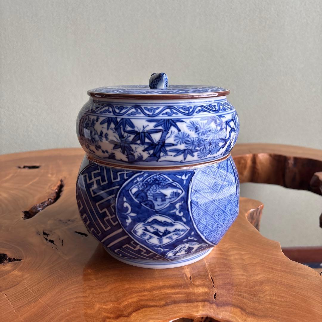 祥瑞瓢腰捻 水指 高野昭阿弥造 茶道具 共箱