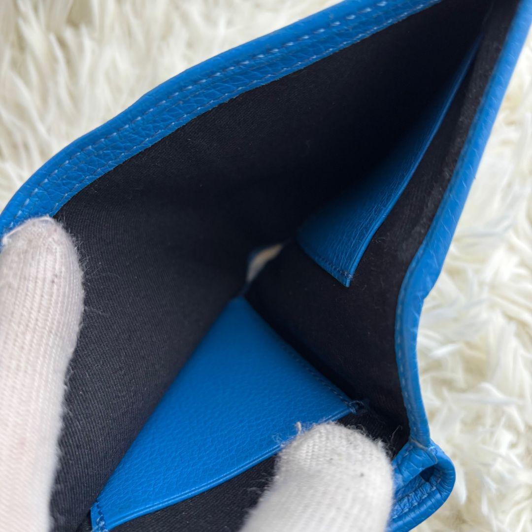 【激レア 美品】ヴィヴィアンウエストウッド　二つ折り財布　がま口　オーブ　ブルー