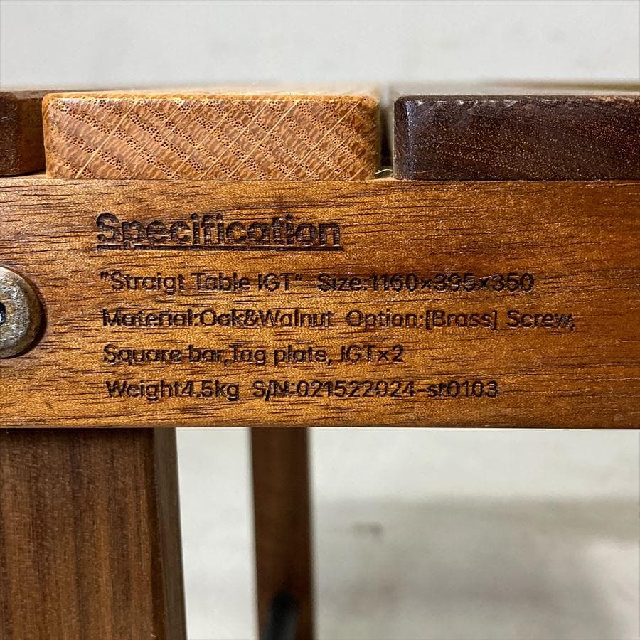 OakNut ストレートテーブルIGT スノーピーク IGT規格用