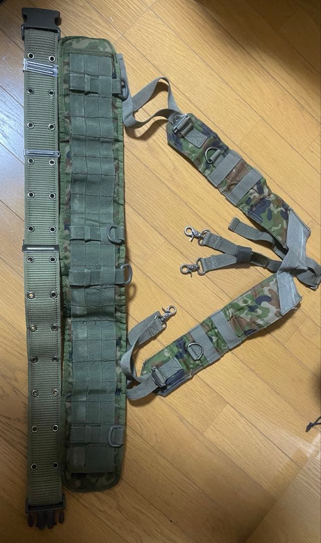 自衛隊　弾帯3型　戦人弾帯パット　Y型サスペンダー　PX品