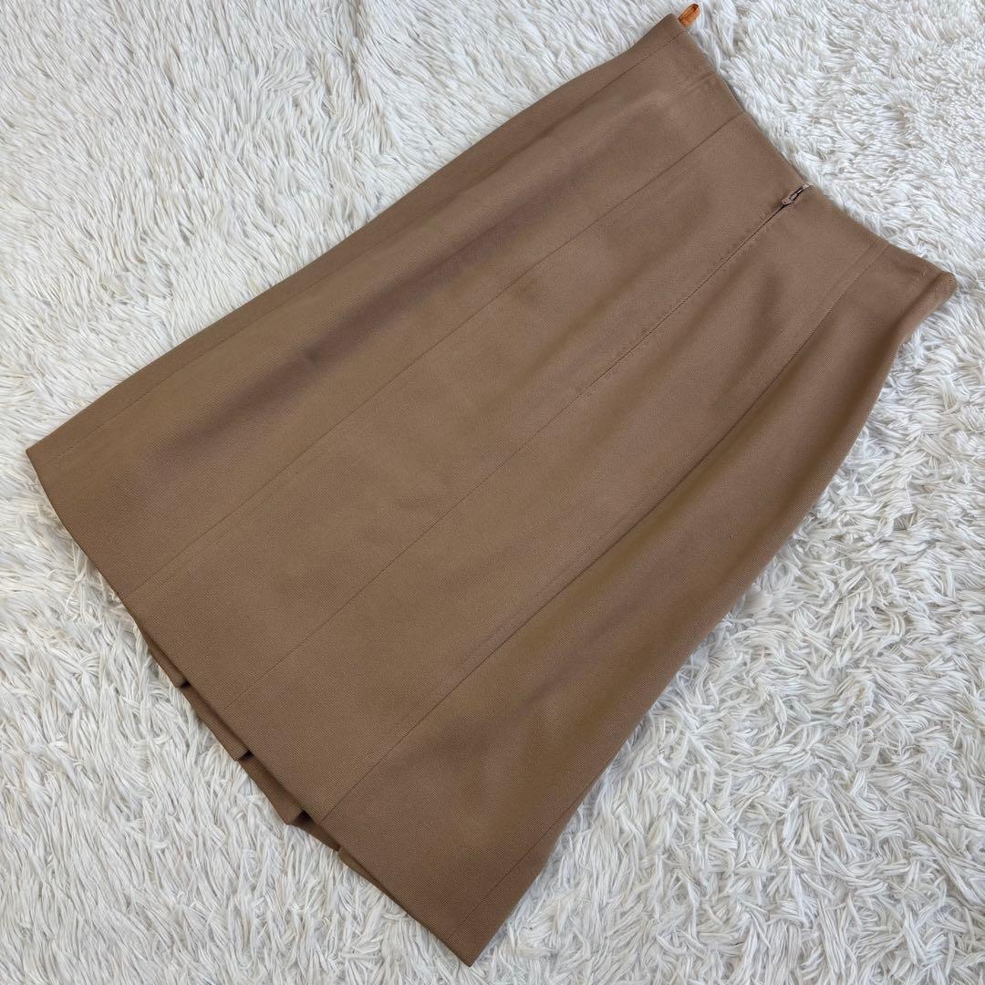 CELINE スカート トリオンフ 金ボタン ロゴ チェーン プリーツ